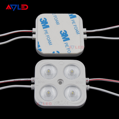 12V 4W LED-Injektionsmodul für die Außenwerbung SMD 2835 quadratisch 4 LED-Modul hoher Qualität