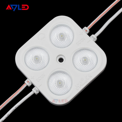 12V 4W LED-Injektionsmodul für die Außenwerbung SMD 2835 quadratisch 4 LED-Modul hoher Qualität