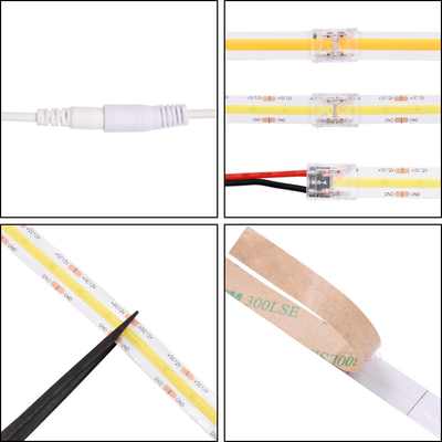 UL Flexible LED Strip Famous Chip 24V Ultra Thin Silicone 10mm PCB-Board IP20 528 Cob Led-Leuchten