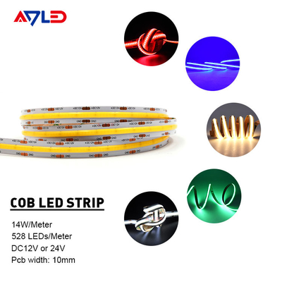 PFEILER LED 12V 24V Streifen-Licht ohne Punkt flexibler Chip On Board Dimmable 10mm