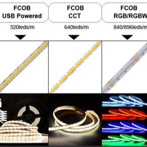 Design mit hoher Umweltsicherheit Außenlicht 528LED/m COB LED Streifenlicht