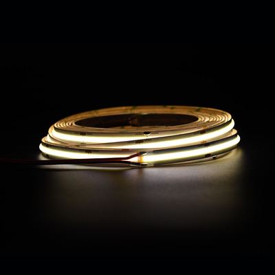 Superhell 528 LEDs/M COB Led Streifenlicht 12V 24V 10MM Flecklos gelb COB/FOB Streifenlicht