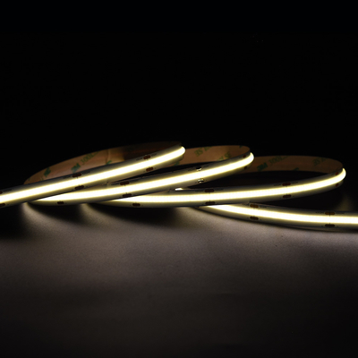 Superhell 528 LEDs/M COB Led Streifenlicht 12V 24V 10MM Flecklos gelb COB/FOB Streifenlicht