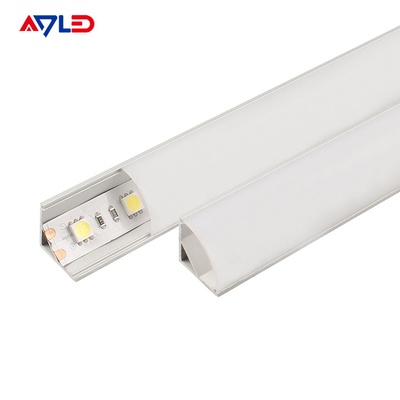LED-Streifenprofil Kanal Lichtdiffusor Ecke Extrusionskanal LED Aluminiumprofil für LED-Streifen