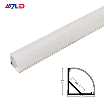 16*16mm Hängendes LED-Aluminium anodiertes Aluminium Extrusions-LED-Profil Oberflächenwinkel montiertes LED-Lichtstreifenprofil
