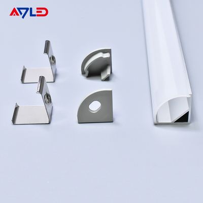 16*16mm Hängendes LED-Aluminium anodiertes Aluminium Extrusions-LED-Profil Oberflächenwinkel montiertes LED-Lichtstreifenprofil