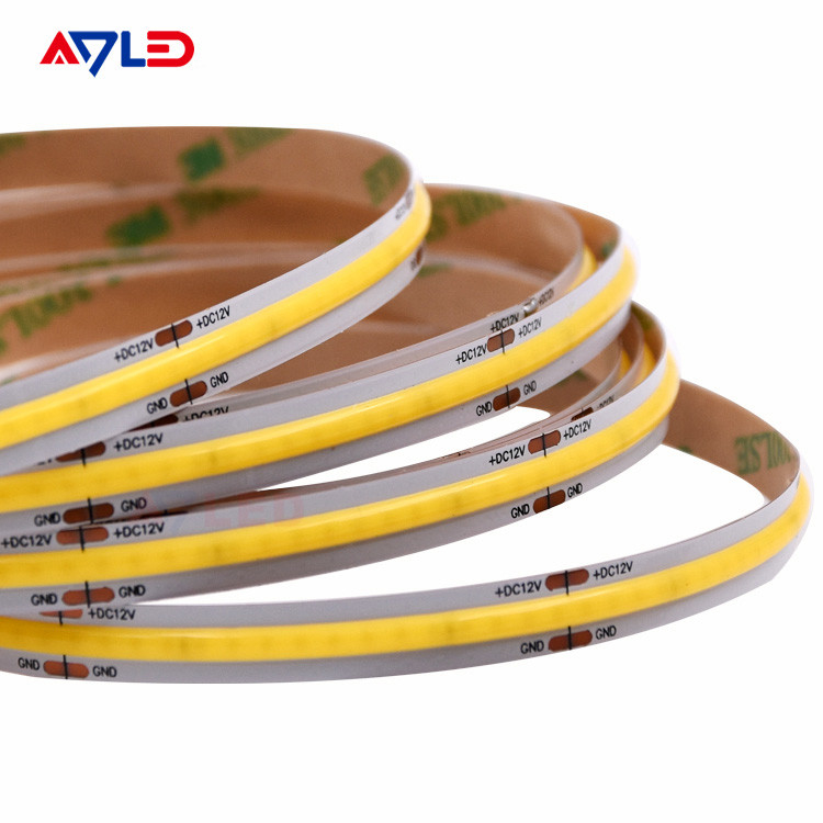Hocheffiziente 5m Rollen-zu-Rollen-PCB DC12V 24V Flexible COB Strip Light mit 320LEDS 100Lm/W Flecklose Helligkeit