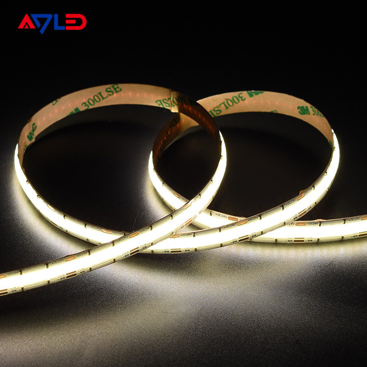 High-Density DC24V Dotless Liner LED Tunable CCT (2700K-6500K) COB 640Leds Streifenlicht Niederspannungsbandlicht
