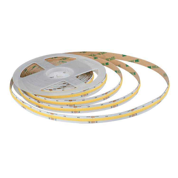 8W/M FCOB CCT 640 LEDs Lichtstreifen Hohe Dichte Flexible FOB COB 10mm Leiterplatte mit linear dimmbar