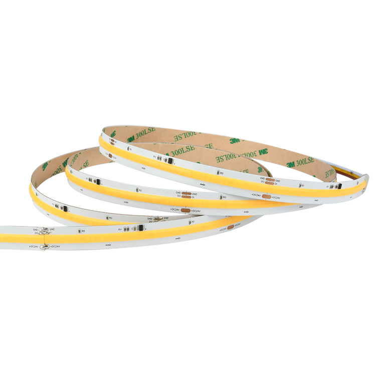 Rein weiße digitale COB LED Streifenleuchten 3000K 4000K 6500K 16,4ft 24V Bandleuchten