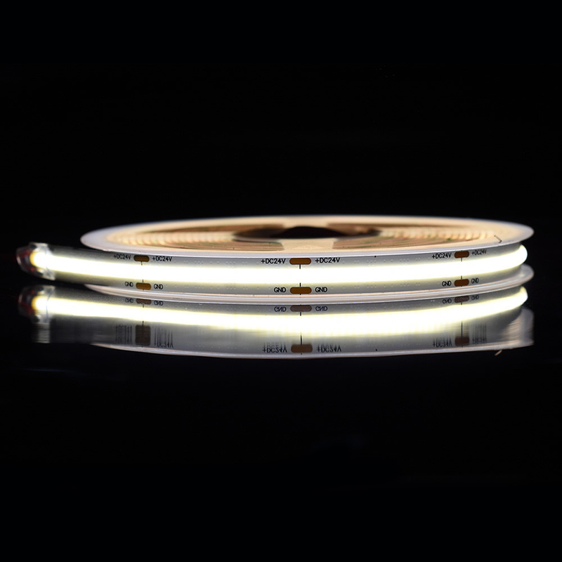COB LED Streifen mit 528 Chips 8mm Breite und 3000k 4000k und 6500k Farboptionen für Vorhang-Billboard