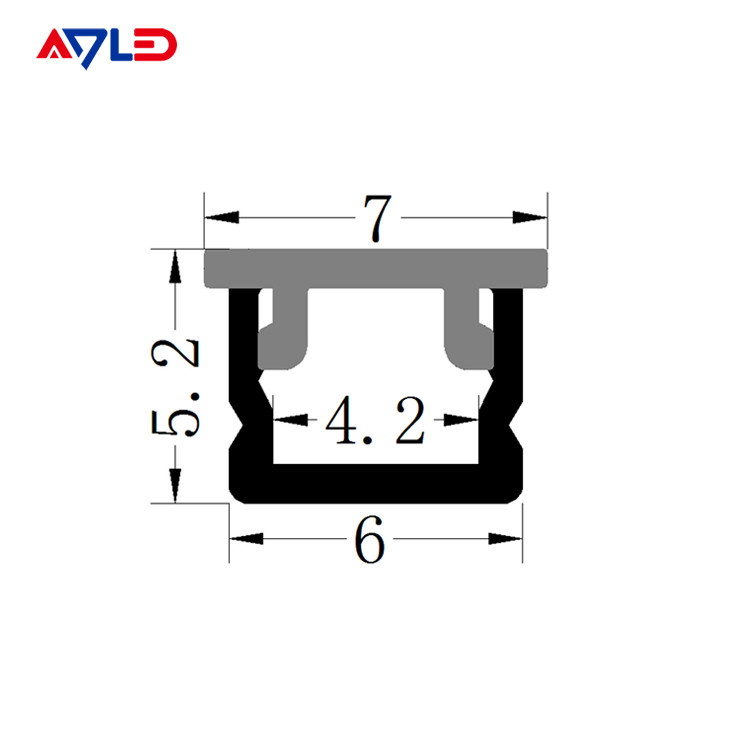 1m 2m 3m ADP-0606 Aluminiumprofile für Led-Beleuchtungsstreifen