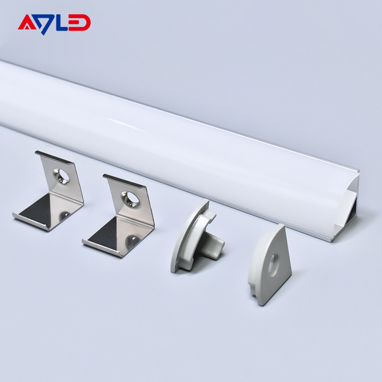 16*16mm Hängendes LED-Aluminium anodiertes Aluminium Extrusions-LED-Profil Oberflächenwinkel montiertes LED-Lichtstreifenprofil